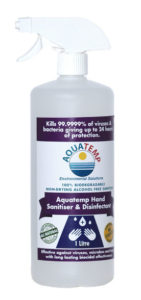 Whywait Plumbing Services use Aquatemp Hand Sanitiser & Disinfectant 