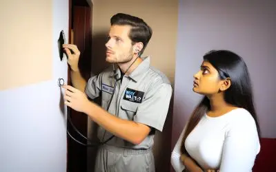 Should I be worried about hearing a gurgling sound in my wall?