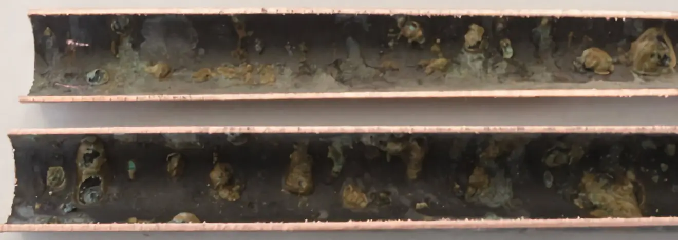 erosion and corrosion in copper pipes