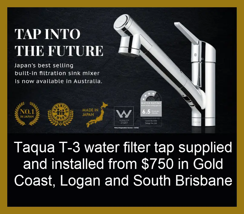 taqua T-3 filtered water tap supplied and installed by Whywait Plumbing