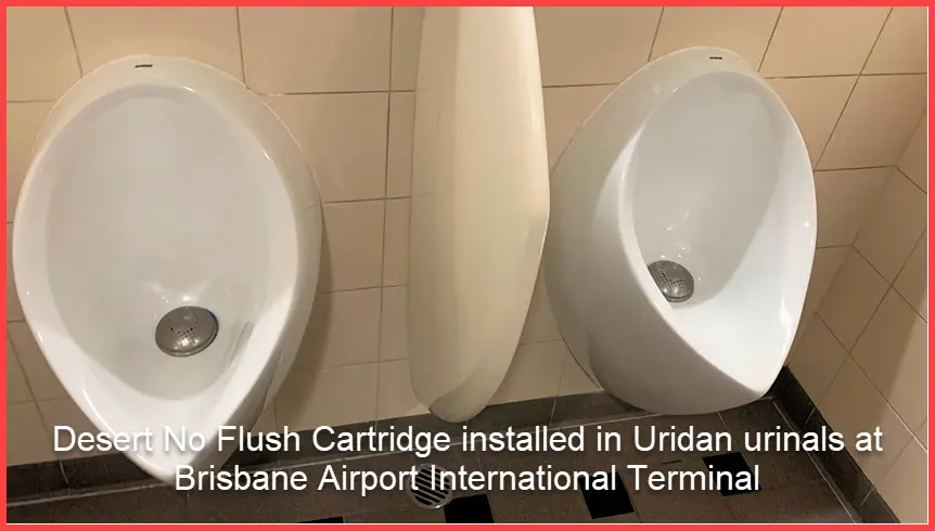Desert No Flush Cartridge in Uridan waterless urinals