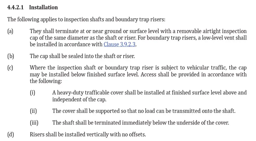 Sewer Inspection Opening