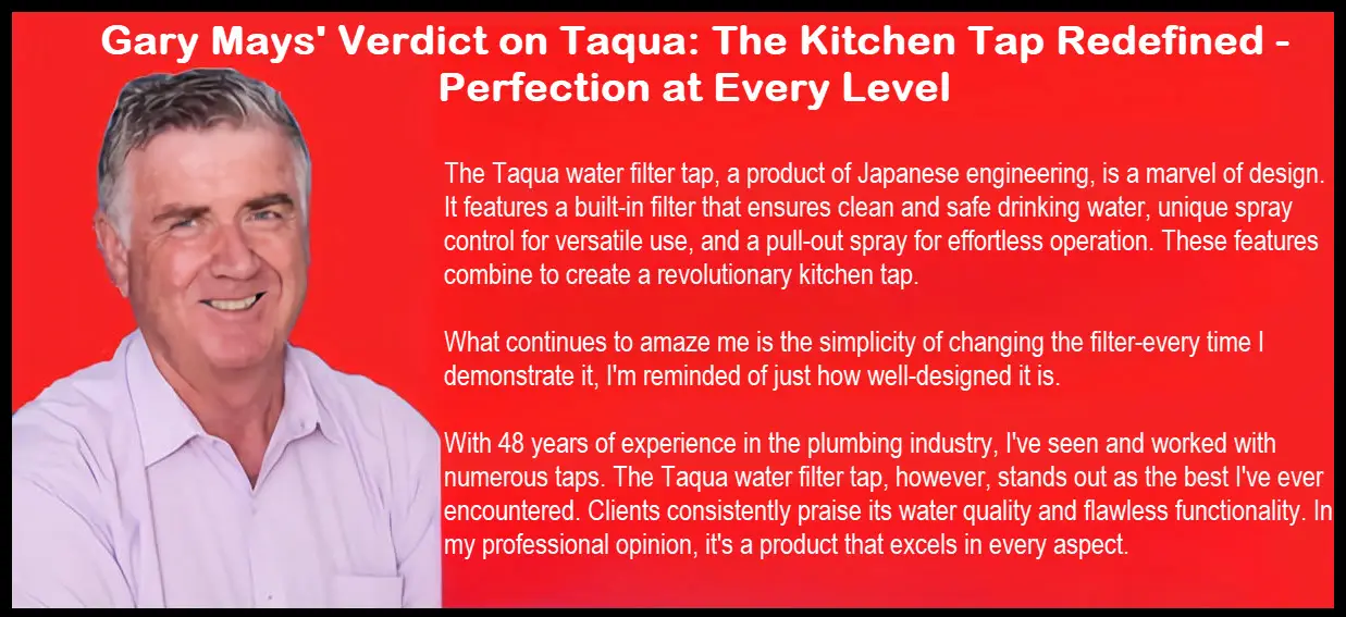 Taqua water filter tap installation