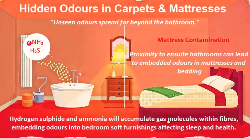 bathroom and toilet odour detection