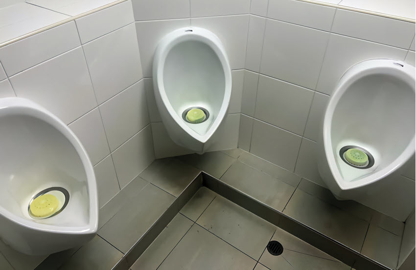 Waterless Urinals for Public Toilets