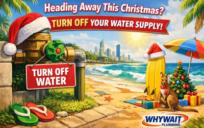 Heading Away This Christmas? Turn Off Your Water | Gold Coast | Whywait Plumbing